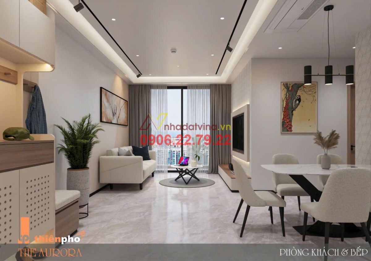 Cho Thuê Căn Hộ Aurora 2PN 75m2 Nhà Đẹp Giá 30tr